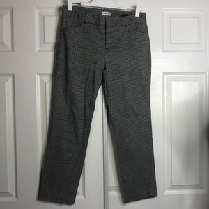 Calvin Klein Black White Crop Pants Pockets 10